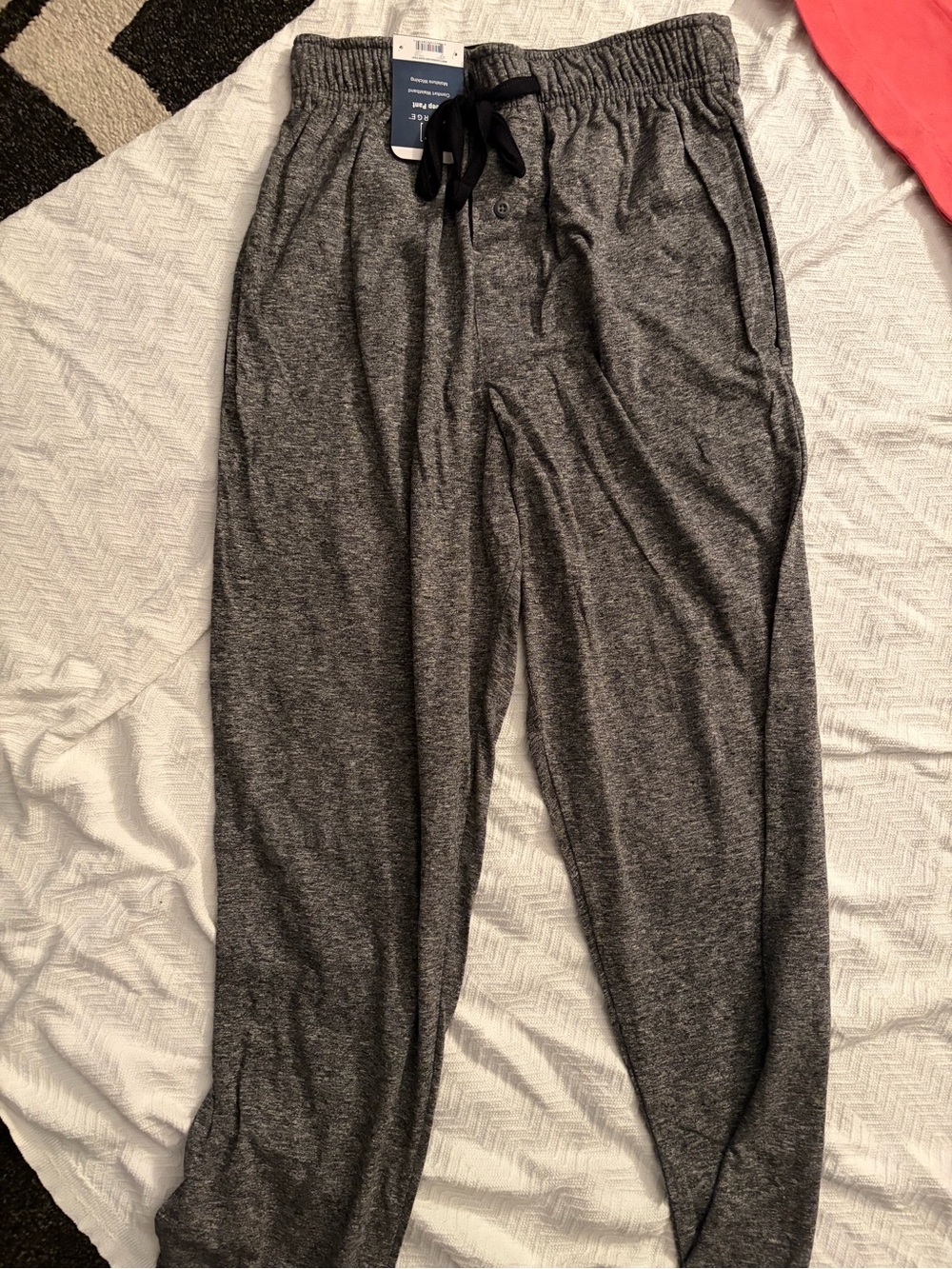 George brand Men's Gray Lounge Pants with Drawstring Waist